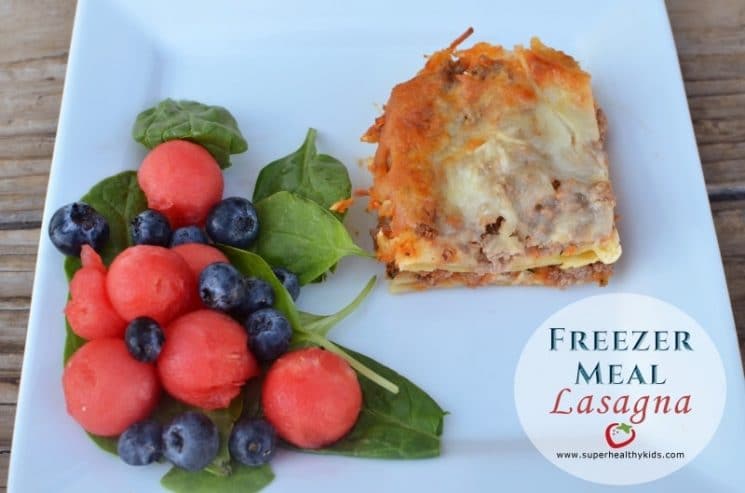 Freezer Meal: Extra Summer Veggie Lasagna. Lasagna is CLASSIC for being freezer friendly! Start with our recipe next time you want to double up and freeze one!